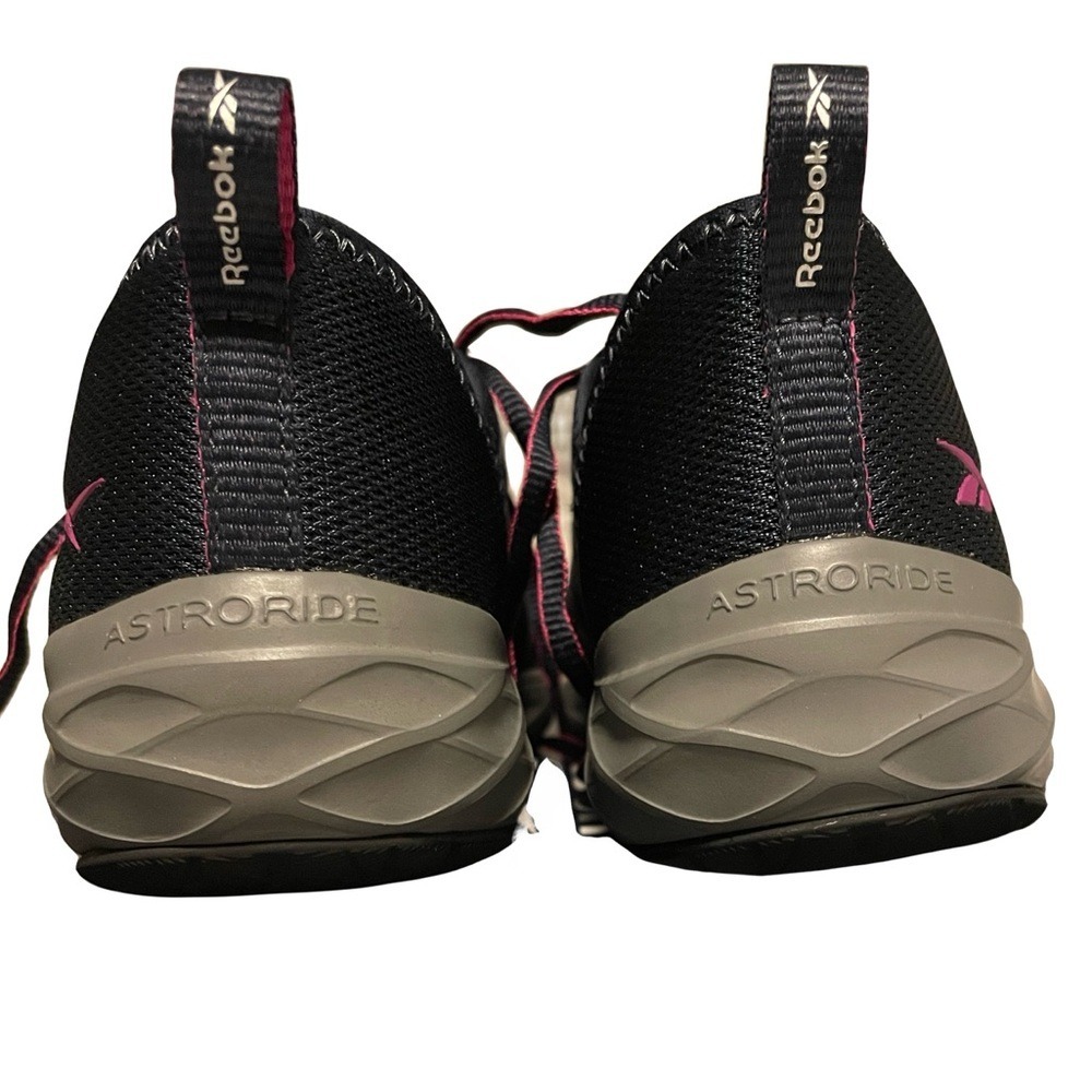 Reebok Astroride RB308 Steel Toe Shoes Sneaker 7W Women Navy Purple - Picture 4 of 15